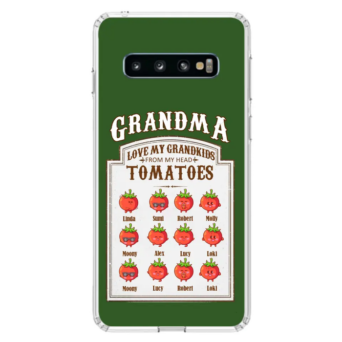 Custom Personalized Grandma Tomatoes Phone Case - Gift Idea For Mother's Day/Grandma- Upto 12 Tomatoes - Case For iPhone/ Samsung