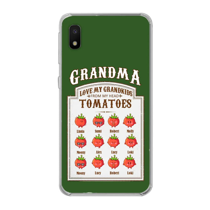 Custom Personalized Grandma Tomatoes Phone Case - Gift Idea For Mother's Day/Grandma- Upto 12 Tomatoes - Case For iPhone/ Samsung