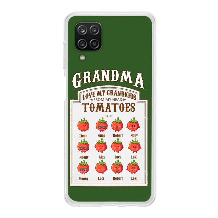 Custom Personalized Grandma Tomatoes Phone Case - Gift Idea For Mother's Day/Grandma- Upto 12 Tomatoes - Case For iPhone/ Samsung