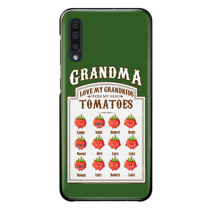 Custom Personalized Grandma Tomatoes Phone Case - Gift Idea For Mother's Day/Grandma- Upto 12 Tomatoes - Case For iPhone/ Samsung