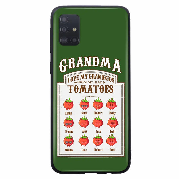 Custom Personalized Grandma Tomatoes Phone Case - Gift Idea For Mother's Day/Grandma- Upto 12 Tomatoes - Case For iPhone/ Samsung