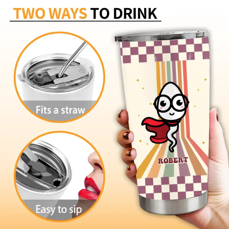 Personalized Mother Tumbler - Gift Idea For Mom/Mother's Day - Thanks For Not Swallowing Us