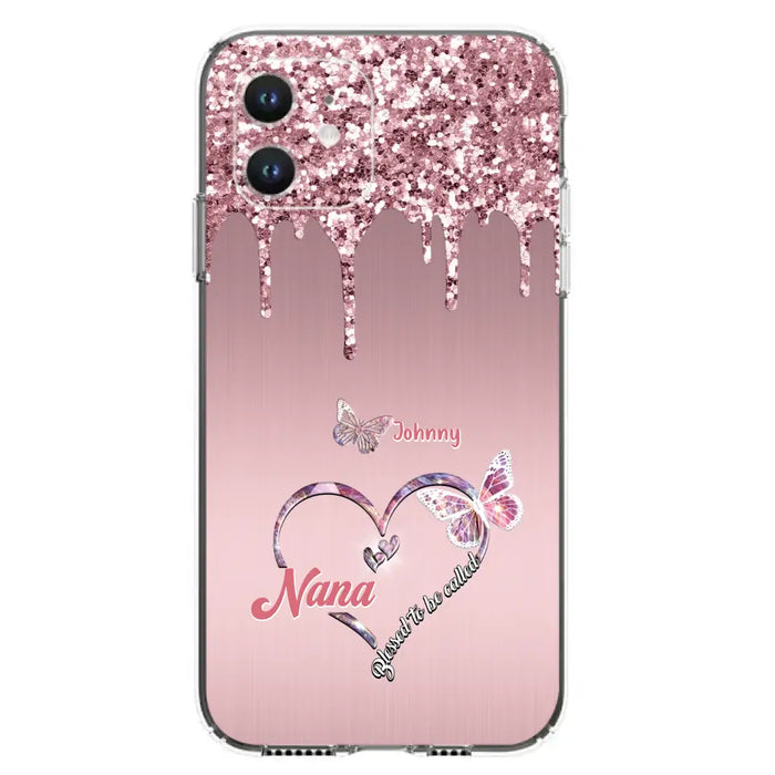 Custom Personalized Grandma Phone Case - Upto 10 Kids - Gift Idea For Mom/ Grandma/ Mother's Day - Case for iPhone/Samsung - Blessed To Be Called Nana