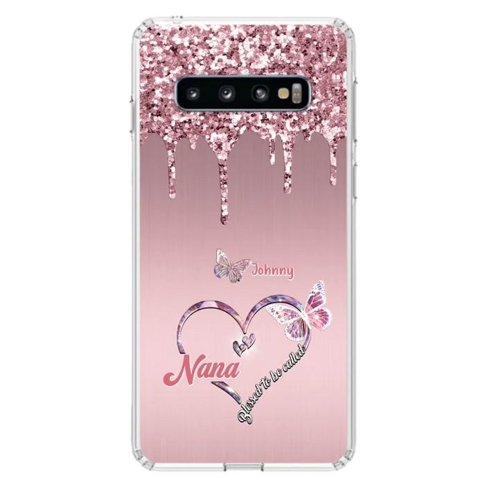 Custom Personalized Grandma Phone Case - Upto 10 Kids - Gift Idea For Mom/ Grandma/ Mother's Day - Case for iPhone/Samsung - Blessed To Be Called Nana