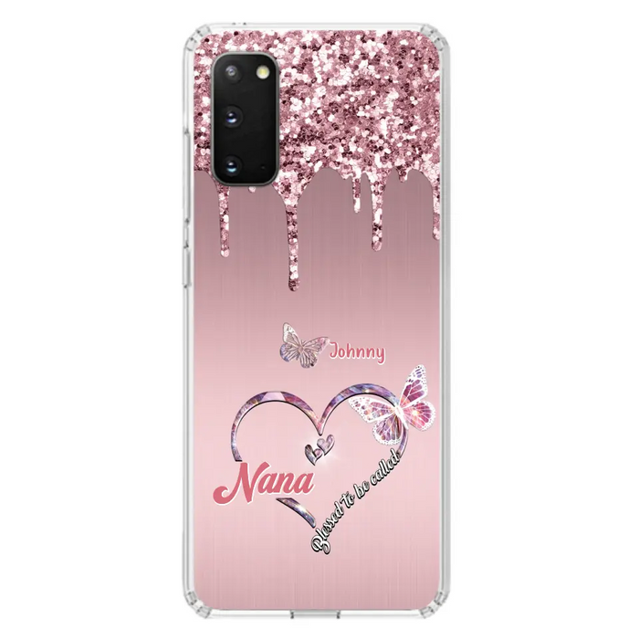 Custom Personalized Grandma Phone Case - Upto 10 Kids - Gift Idea For Mom/ Grandma/ Mother's Day - Case for iPhone/Samsung - Blessed To Be Called Nana