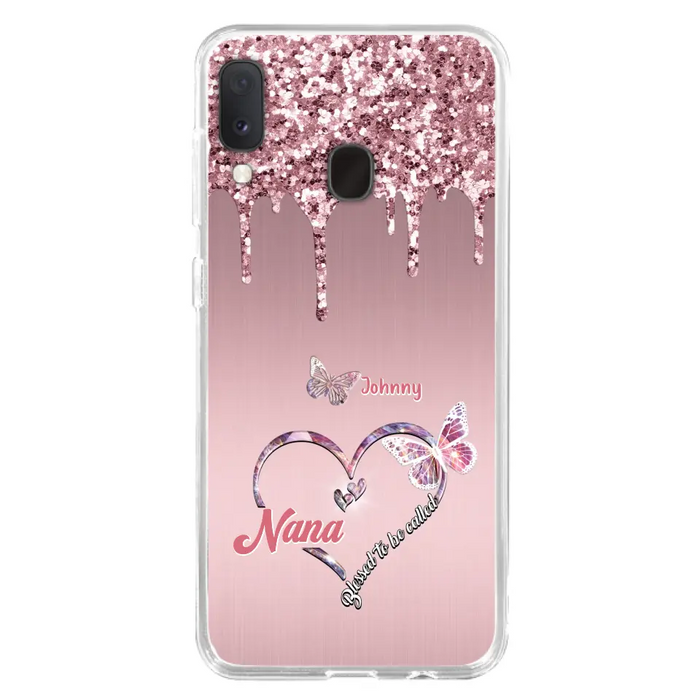 Custom Personalized Grandma Phone Case - Upto 10 Kids - Gift Idea For Mom/ Grandma/ Mother's Day - Case for iPhone/Samsung - Blessed To Be Called Nana