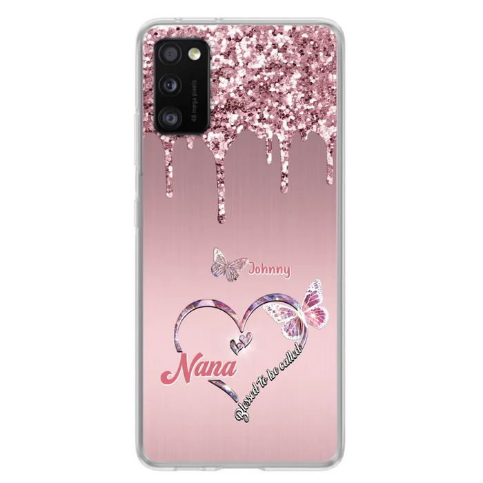 Custom Personalized Grandma Phone Case - Upto 10 Kids - Gift Idea For Mom/ Grandma/ Mother's Day - Case for iPhone/Samsung - Blessed To Be Called Nana