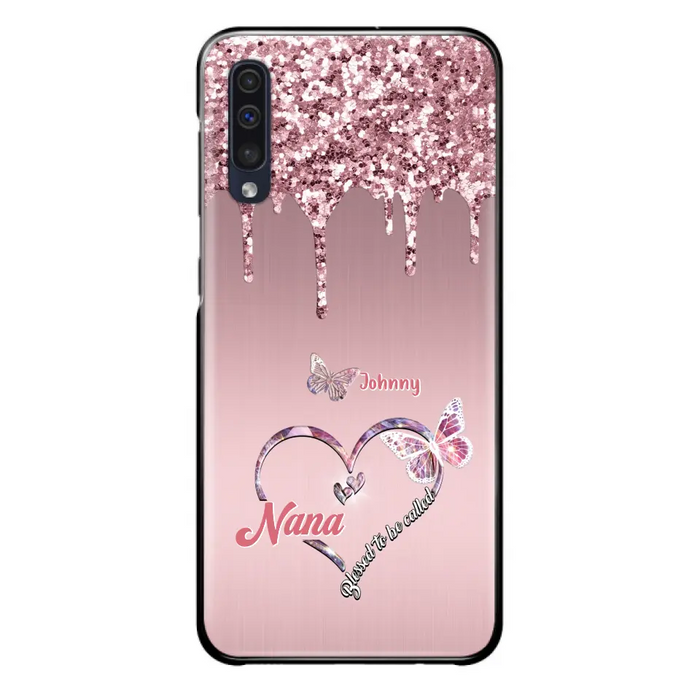 Custom Personalized Grandma Phone Case - Upto 10 Kids - Gift Idea For Mom/ Grandma/ Mother's Day - Case for iPhone/Samsung - Blessed To Be Called Nana