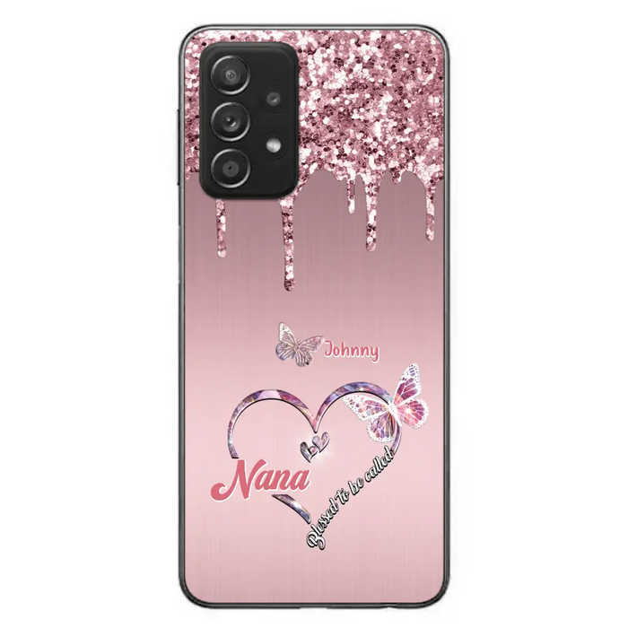 Custom Personalized Grandma Phone Case - Upto 10 Kids - Gift Idea For Mom/ Grandma/ Mother's Day - Case for iPhone/Samsung - Blessed To Be Called Nana