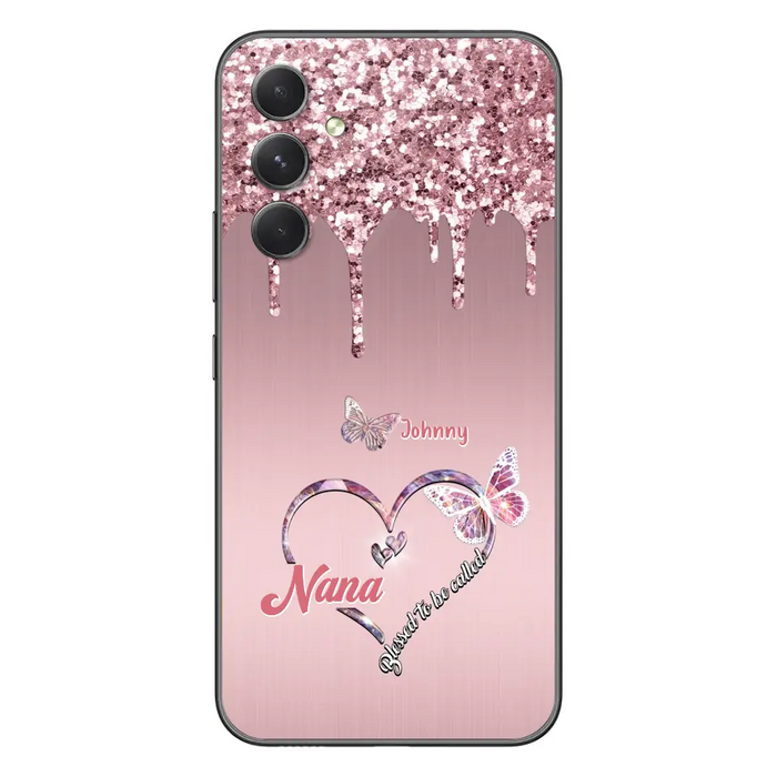 Custom Personalized Grandma Phone Case - Upto 10 Kids - Gift Idea For Mom/ Grandma/ Mother's Day - Case for iPhone/Samsung - Blessed To Be Called Nana