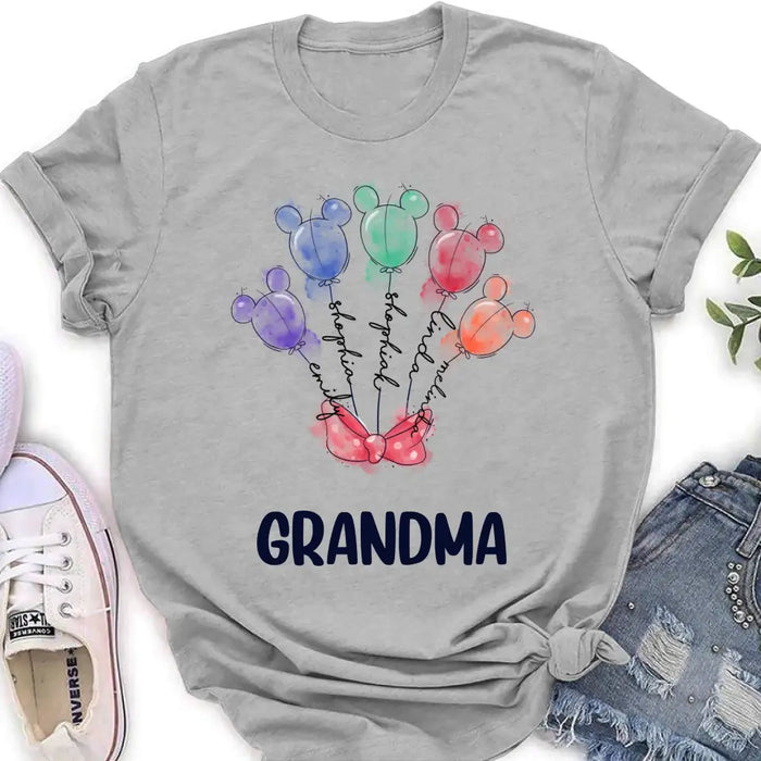 Personalized Grandma T-Shirt/Sweatshirt - Upto 5 Kids - Gift Idea For Grandma