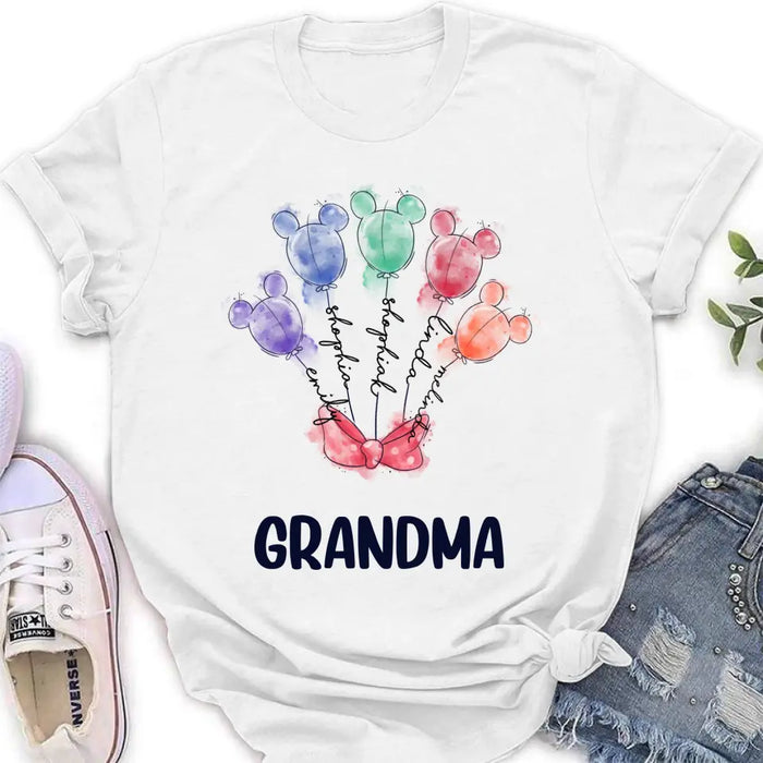 Personalized Grandma T-Shirt/Sweatshirt - Upto 5 Kids - Gift Idea For Grandma