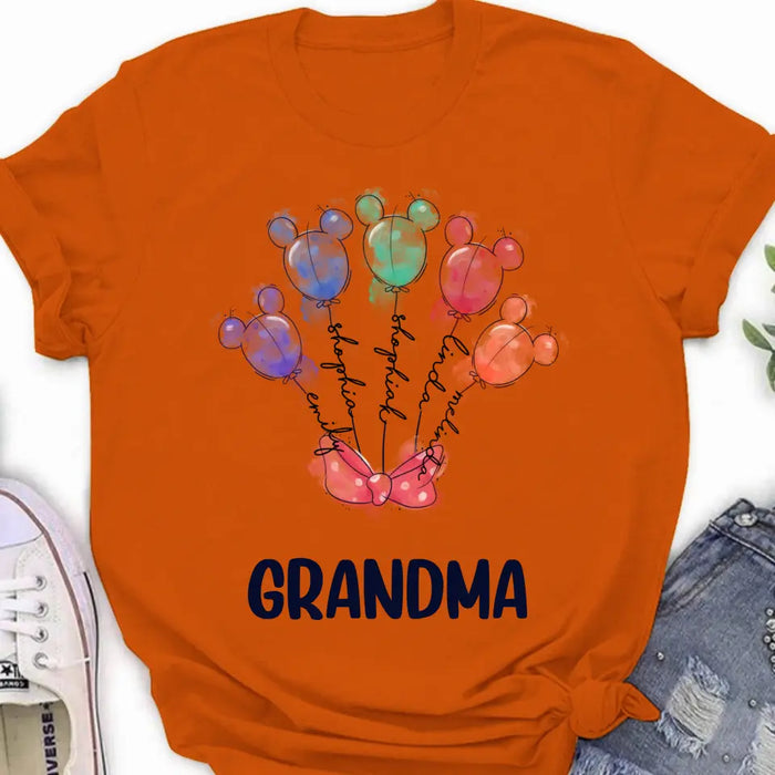 Personalized Grandma T-Shirt/Sweatshirt - Upto 5 Kids - Gift Idea For Grandma