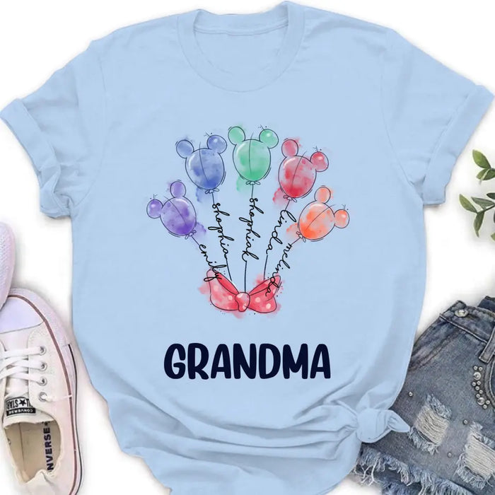 Personalized Grandma T-Shirt/Sweatshirt - Upto 5 Kids - Gift Idea For Grandma