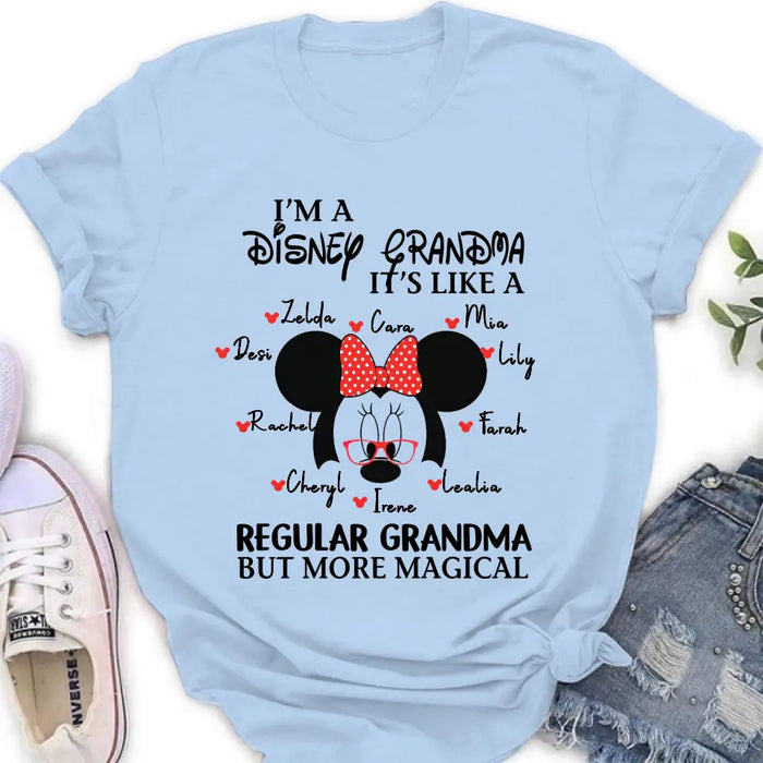 Custom Personalized Magical Grandma Shirt - Upto 10 Kids - Mother's Day Gift Idea for Mom/Grandma - It's Like A Regular Grandma But More Magical