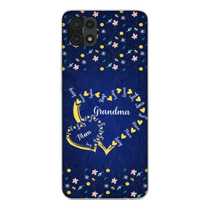 Custom Personalized Grandma Mom Phone Case - Gift Idea For Mother's Day - Upto 12 Kids - Case For Oppo/Xiaomi/Huawei