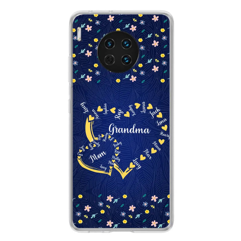 Personalized Grandma Mom Phone Case - Gift Idea For Mother's Day - Up to 12 Kids - Case For Oppo/Xiaomi/Huawei