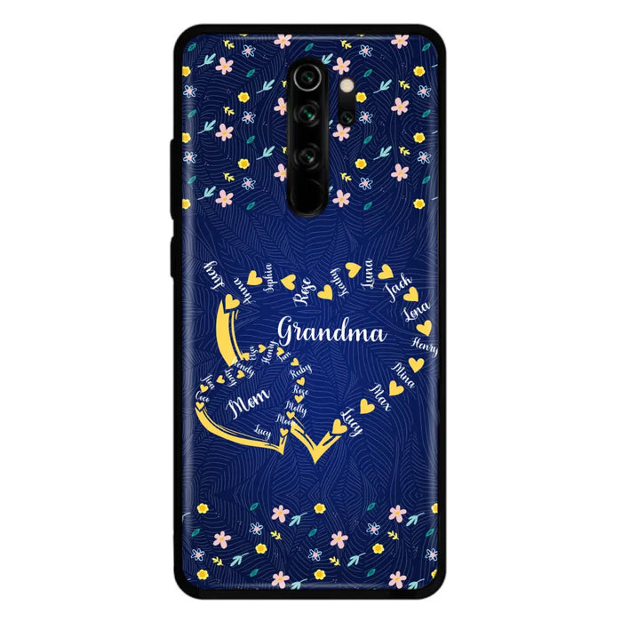 Custom Personalized Grandma Mom Phone Case - Gift Idea For Mother's Day - Upto 12 Kids - Case For Oppo/Xiaomi/Huawei