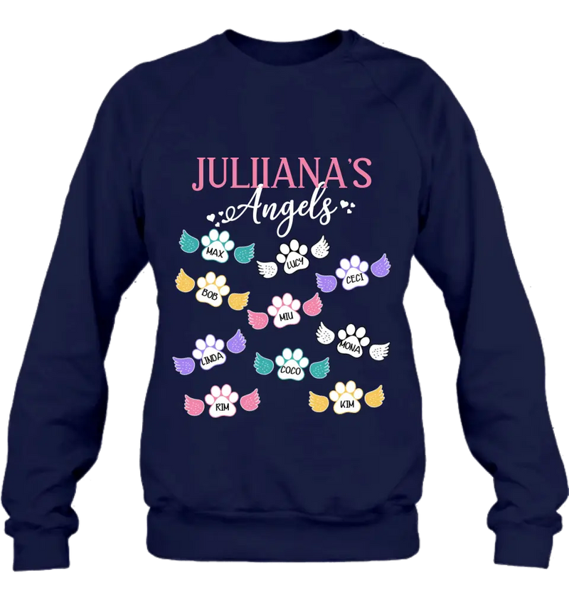 Personalized Angels Shirt/Hoodie - Up to 10 Pets/Kids - Mother's Day Gift Idea