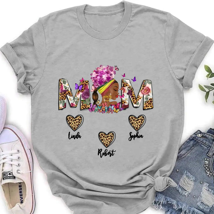 Custom Personalized Mom Shirt/ Hoodie - Gift Idea For Mom/Mother's Day - Upto 10 Kids