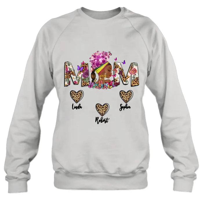 Custom Personalized Mom Shirt/ Hoodie - Gift Idea For Mom/Mother's Day - Upto 10 Kids