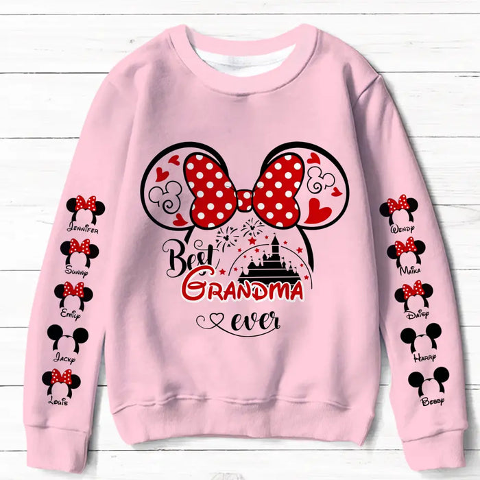 Custom Personalized Grandma/Mom AOP Sweater - Upto 10 Kids - Mother's Day Gift Idea For Grandma/ Mother