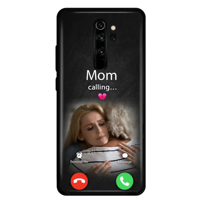 Custom Personalized Memorial Mom Phone Case - Upload Photo - Memorial Gift Idea For Mom/ Dad - Mom Calling - Case For Oppo/ Xiaomi/ Huawei