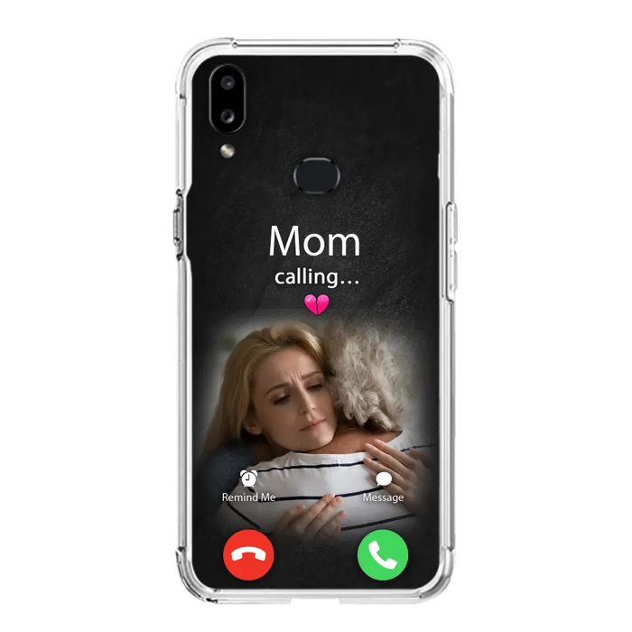 Custom Personalized Memorial Mom Phone Case - Upload Photo - Memorial Gift Idea For Mom/ Dad - Mom Calling - Case For iPhone And Samsung