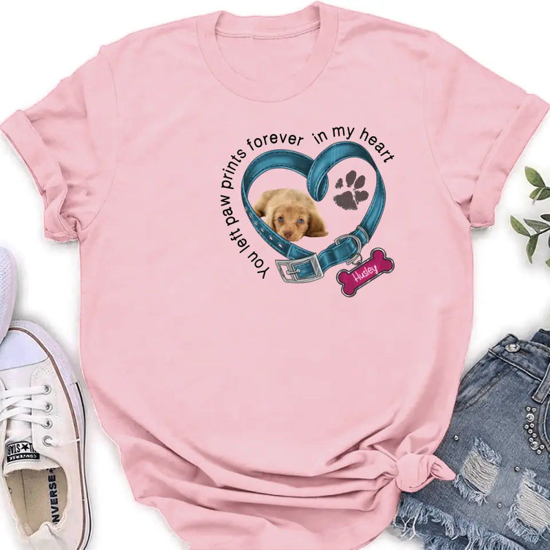 Personalized Memorial Dog Collar Shirt - Upload Photo - Pet Memorial Gift For Dog Lovers