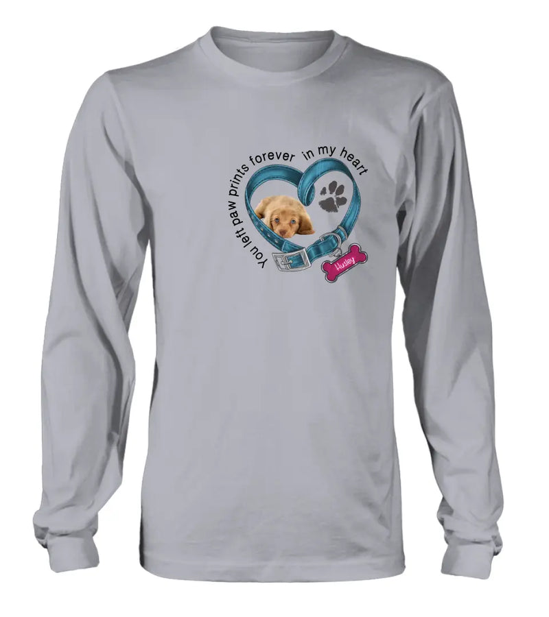 Personalized Memorial Dog Collar Shirt - Upload Photo - Pet Memorial Gift For Dog Lovers