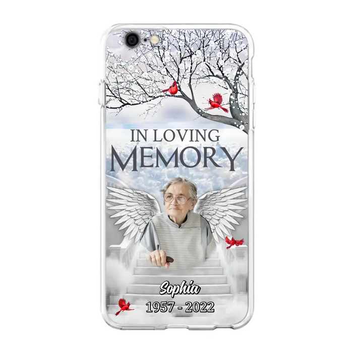 Custom Personalized Memorial Phone Case - Upload Photo - Memorial Gift Idea For Family - In Loving Memory - Case For iPhone & Samsung