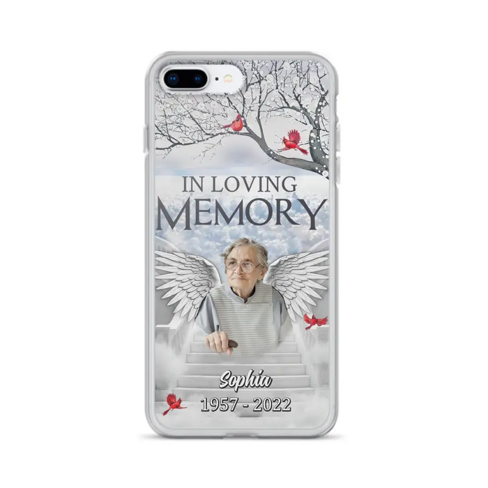 Custom Personalized Memorial Phone Case - Upload Photo - Memorial Gift Idea For Family - In Loving Memory - Case For iPhone & Samsung