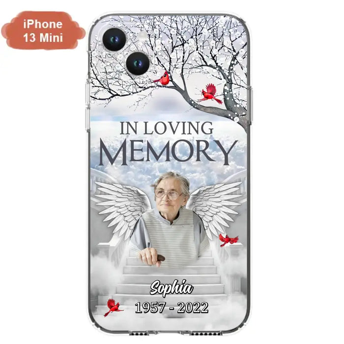 Custom Personalized Memorial Phone Case - Upload Photo - Memorial Gift Idea For Family - In Loving Memory - Case For iPhone & Samsung