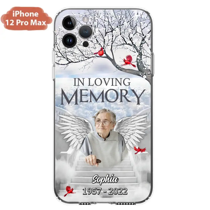 Custom Personalized Memorial Phone Case - Upload Photo - Memorial Gift Idea For Family - In Loving Memory - Case For iPhone & Samsung