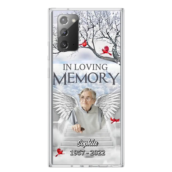 Custom Personalized Memorial Phone Case - Upload Photo - Memorial Gift Idea For Family - In Loving Memory - Case For iPhone & Samsung