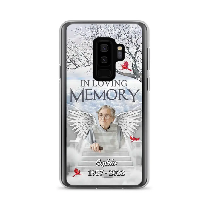 Custom Personalized Memorial Phone Case - Upload Photo - Memorial Gift Idea For Family - In Loving Memory - Case For iPhone & Samsung