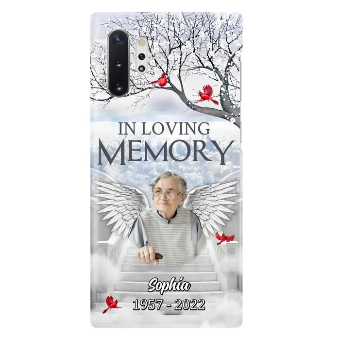 Custom Personalized Memorial Phone Case - Upload Photo - Memorial Gift Idea For Family - In Loving Memory - Case For iPhone & Samsung