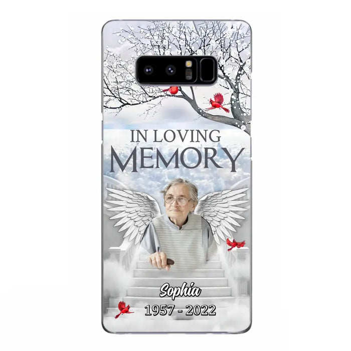 Custom Personalized Memorial Phone Case - Upload Photo - Memorial Gift Idea For Family - In Loving Memory - Case For iPhone & Samsung