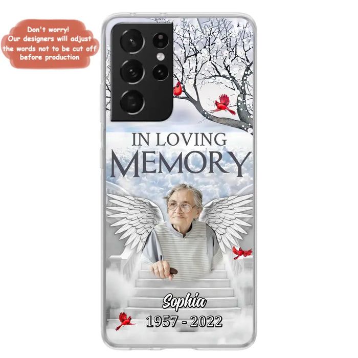 Custom Personalized Memorial Phone Case - Upload Photo - Memorial Gift Idea For Family - In Loving Memory - Case For iPhone & Samsung