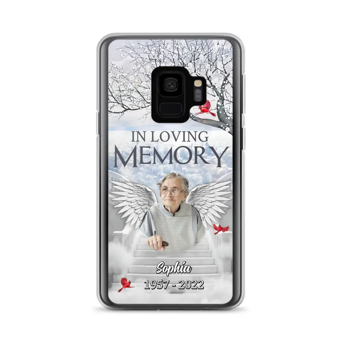 Custom Personalized Memorial Phone Case - Upload Photo - Memorial Gift Idea For Family - In Loving Memory - Case For iPhone & Samsung