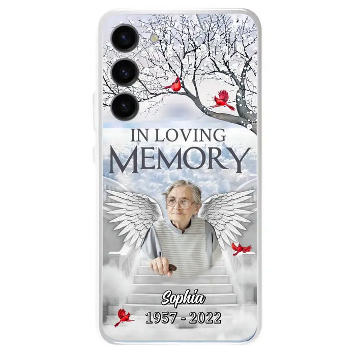 Custom Personalized Memorial Phone Case - Upload Photo - Memorial Gift Idea For Family - In Loving Memory - Case For iPhone & Samsung