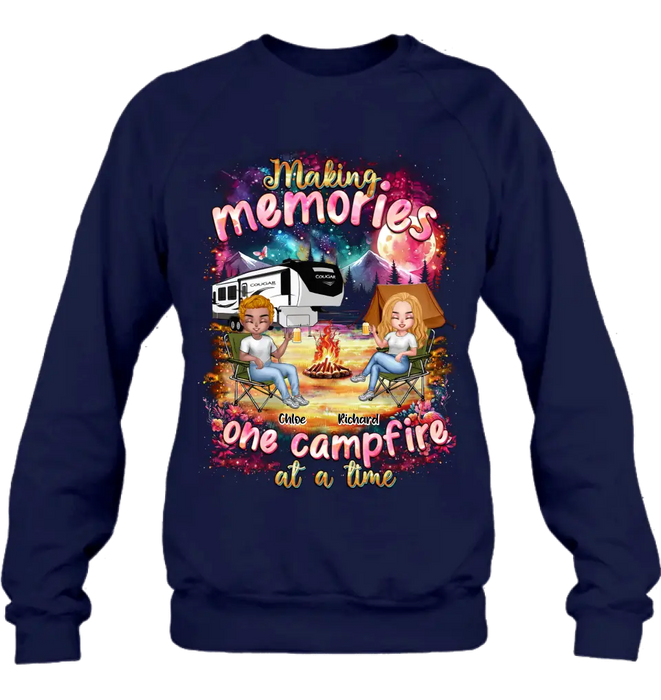 Custom Personalized Camping Shirt/Hoodie - Camping Lovers Gift Idea - Making Memories One Campfire At A Time