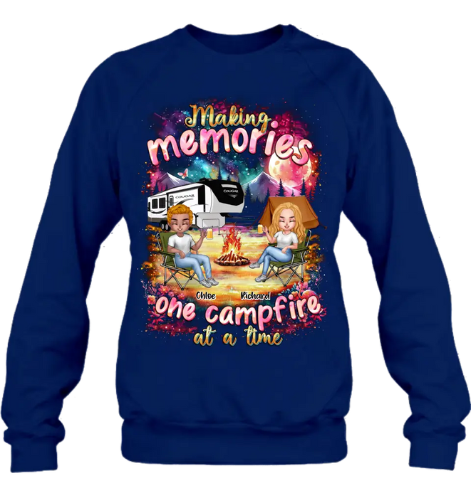 Custom Personalized Camping Shirt/Hoodie - Camping Lovers Gift Idea - Making Memories One Campfire At A Time