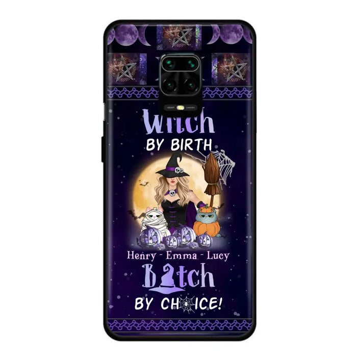 Custom Personalized Pet Witch Phone Case - Halloween Gift For Dog/ Cat Lover - Witch By Birth Bitch By Choice - Case For Oppo/Xiaomi/Huawei