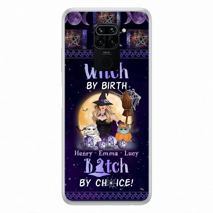 Custom Personalized Pet Witch Phone Case - Halloween Gift For Dog/ Cat Lover - Witch By Birth Bitch By Choice - Case For Oppo/Xiaomi/Huawei