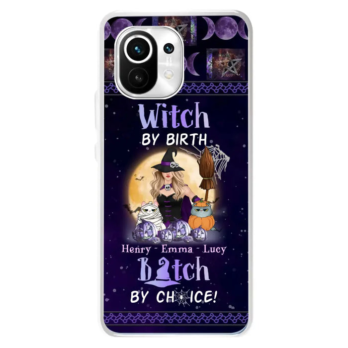 Custom Personalized Pet Witch Phone Case - Halloween Gift For Dog/ Cat Lover - Witch By Birth Bitch By Choice - Case For Oppo/Xiaomi/Huawei