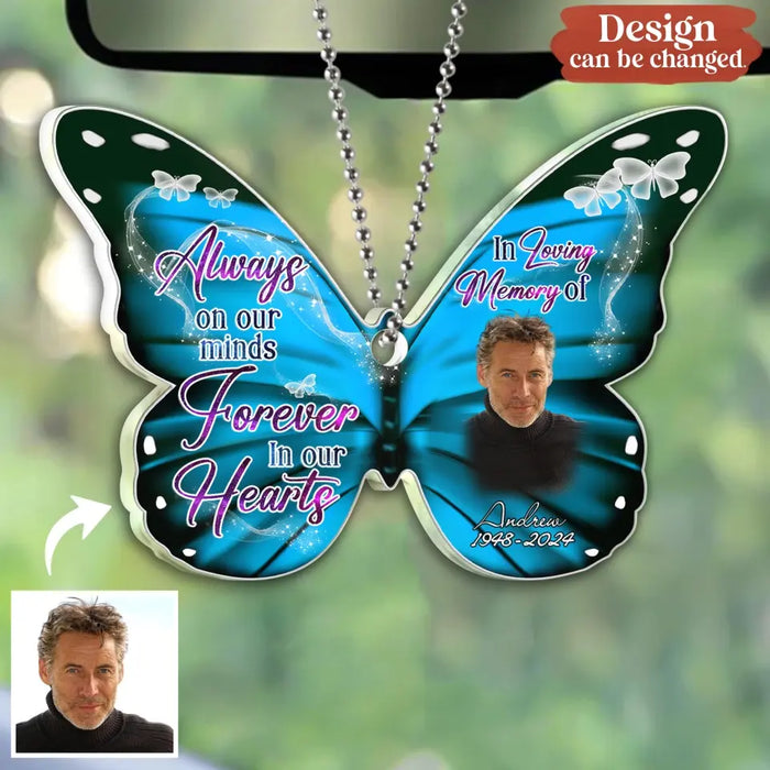 Custom Personalized Memorial Photo Acrylic Ornament - Memorial Gift Idea for Mother's Day/Father's Day - Always Loved Never Forgotten Forever Missed