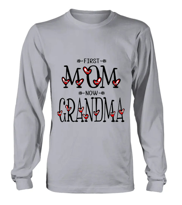 Personalized Mom And Grandma Shirt - Upto 5  Kids & 7 Grandkids - Mother's Day Gift Idea for Mom/Grandma