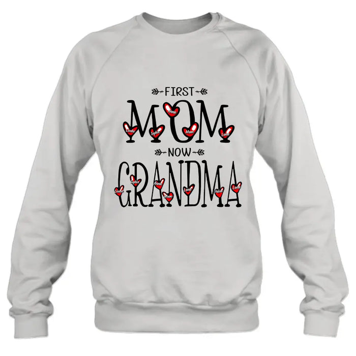 Personalized Mom And Grandma Shirt - Upto 5  Kids & 7 Grandkids - Mother's Day Gift Idea for Mom/Grandma