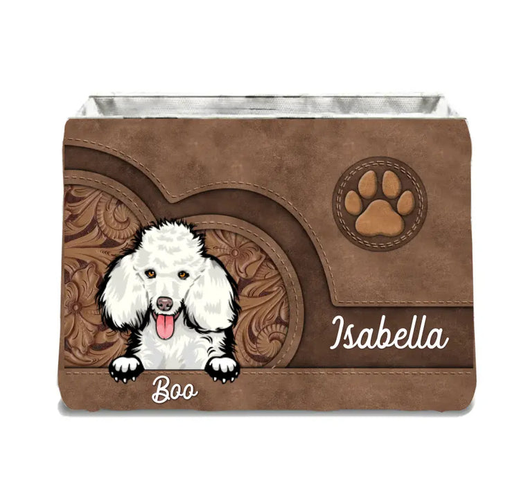 Custom Personalized Dog Storage Box - 
Upto 3 Dogs - Mother's Day Gift For Dog Lovers